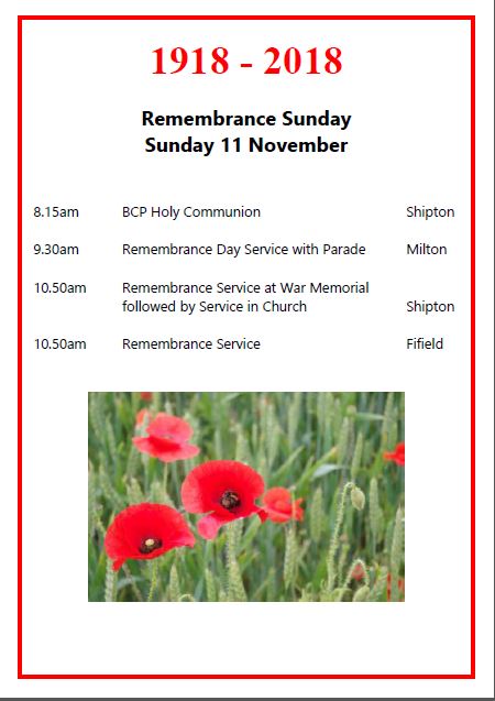 Remembrance 2018