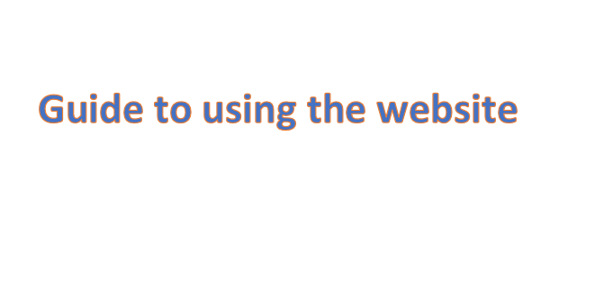 guide to using the website