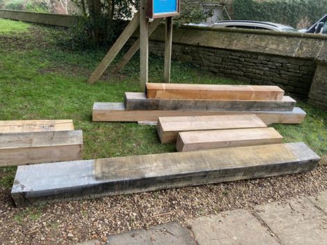 oak for shipton's roof repairs