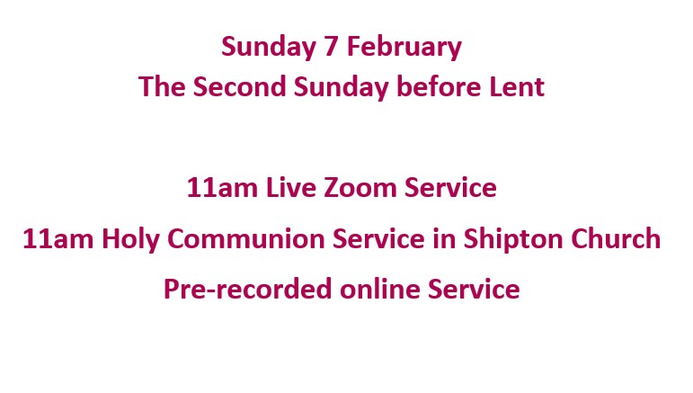 Sunday 7 February services